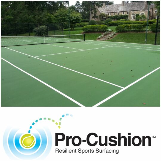 Pro Cushion Finished Tennis Court