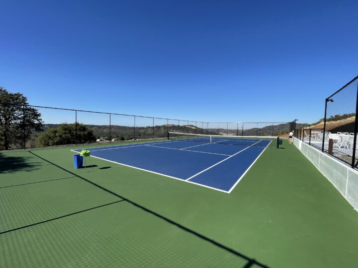 Cushion Extreme Backyard Tennis Court El Dorado Hills Sacramento CA