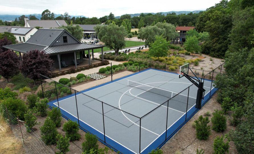 Cushion Extreme Pickleball and Basketball Court